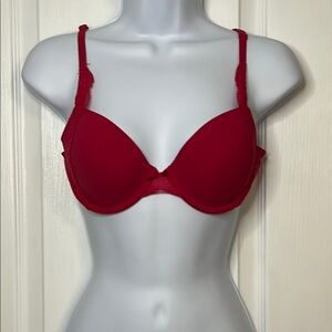 Elegant Red Bra